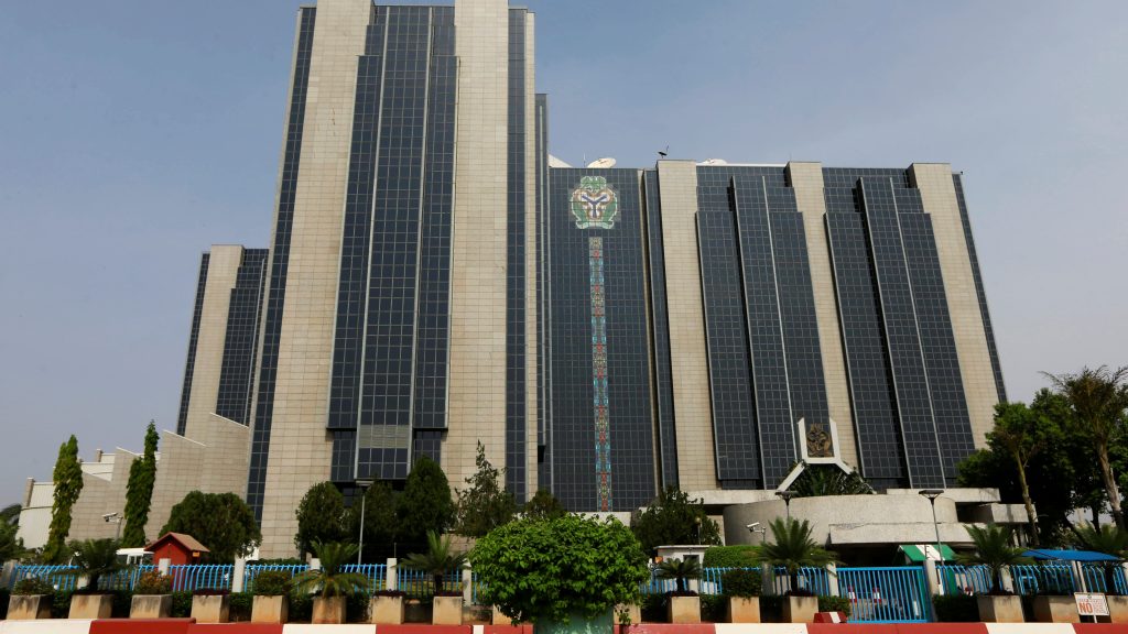 A view shows Nigeria's Central Bank headquarters in Abuja