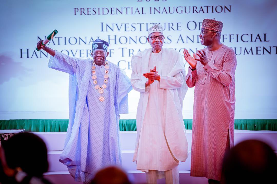 Bola-Ahmed-Tinubu, president-elect at his investiture and conferment of GCFR by President Muhammadu Buhari