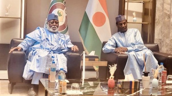 ECOWAS-delegation-meeting-in-Niger-for-talks-with-military-junta. Photo Credit: Ripples Nigeria