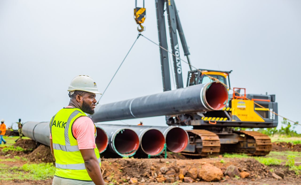 Nigeria gas pipeline project. Photo Credit: Premium Times