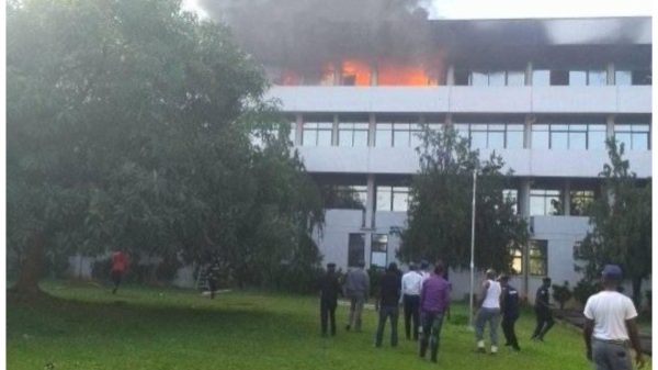 Supreme Court on Fire. Photo Credit: Daily Post