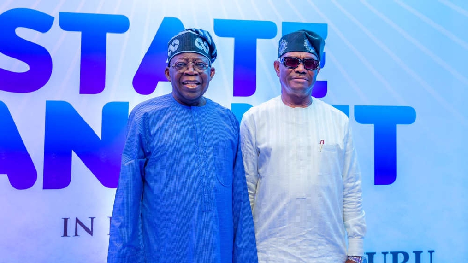 President Bola Ahmed Tinubu and Nyesom Wike. Photo Credit: Guardian Newspaper