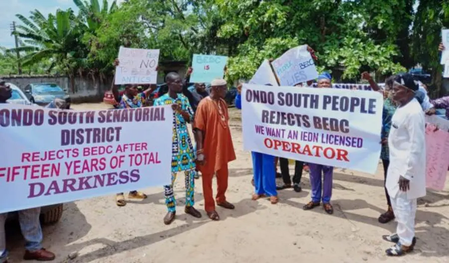 Ondo Community Protest Power Blackouts