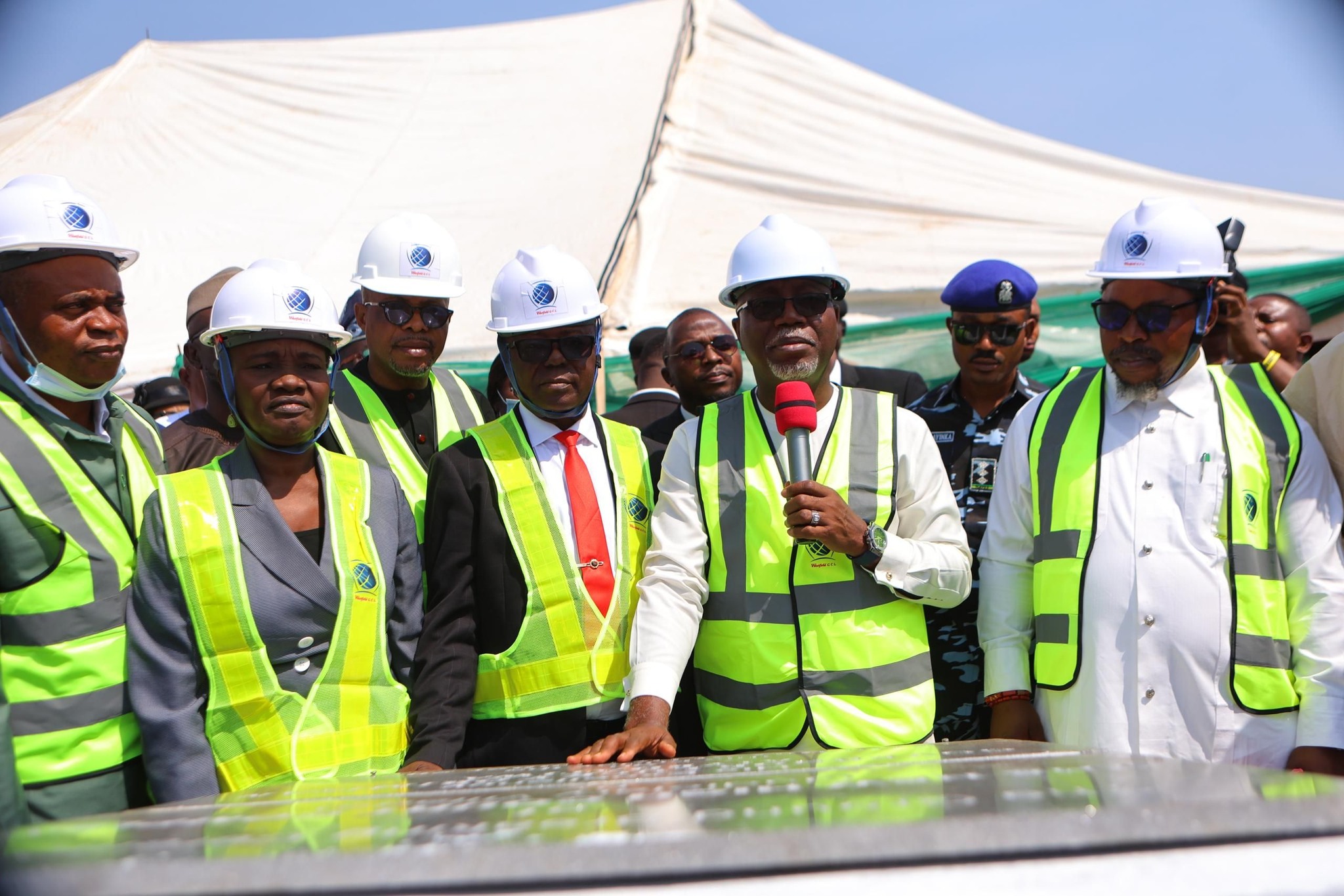 Governor-Lucky-Aiyedatiwa during the flagg-off of the Judicial Village in Akure on Friday